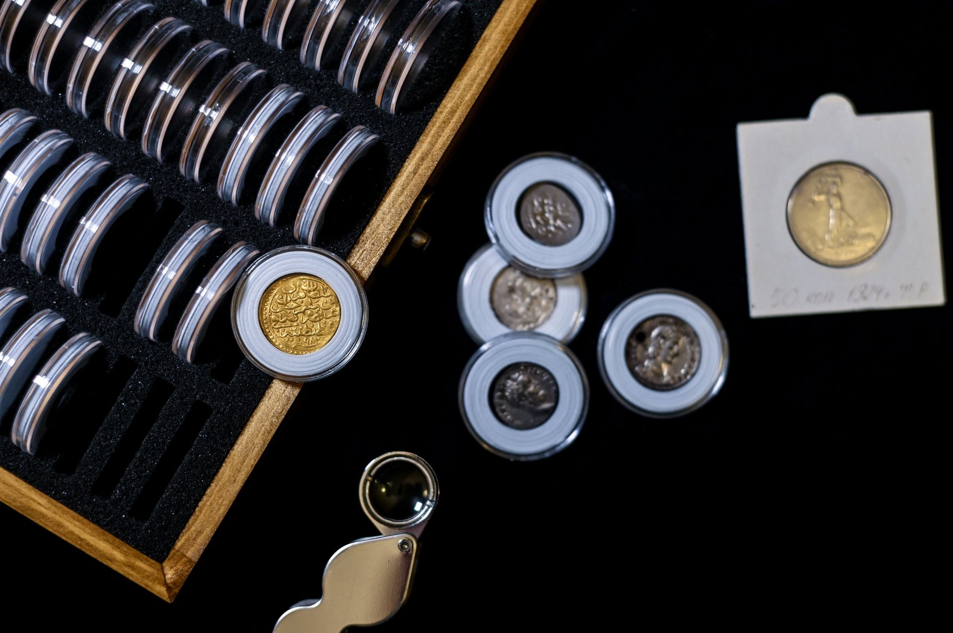 Gold and silver coins numismatics